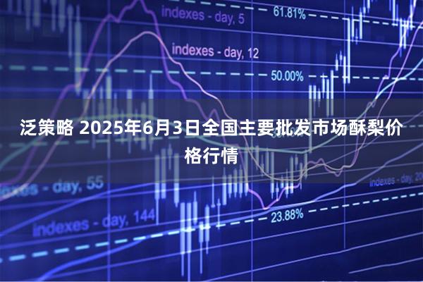 泛策略 2025年6月3日全国主要批发市场酥梨价格行情