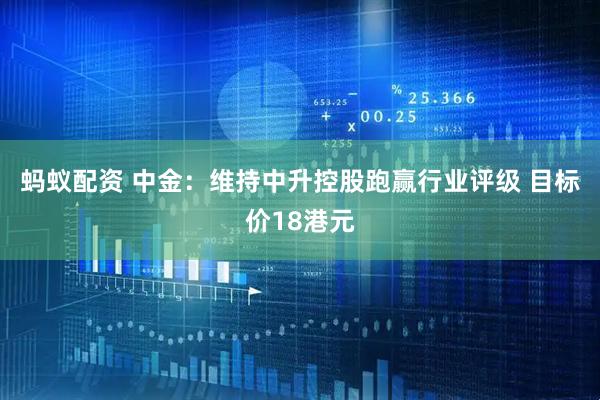 蚂蚁配资 中金：维持中升控股跑赢行业评级 目标价18港元