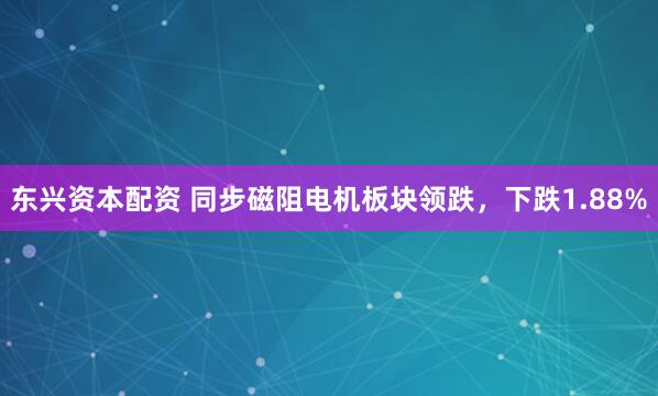 东兴资本配资 同步磁阻电机板块领跌，下跌1.88%
